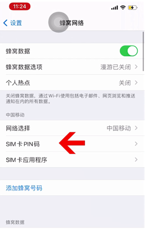 芒康苹果14维修网分享如何给iPhone14的SIM卡设置密码 