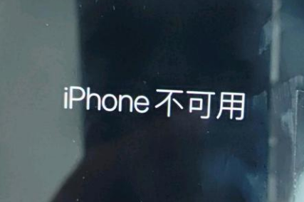 芒康苹果服务网点分享锁屏界面显示“iPhone 不可用”如何解决 